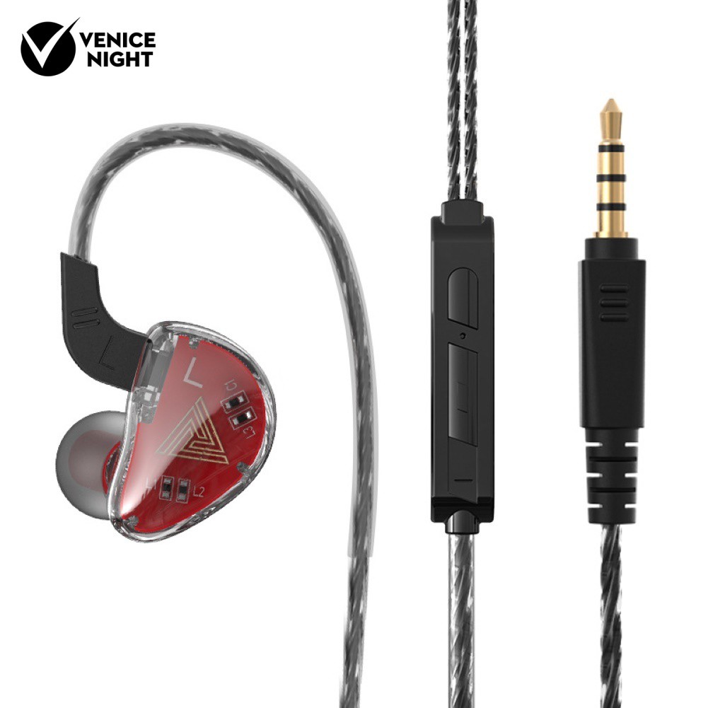 (Veni) Qkz Ak9 Earphone In-Ear Hifi Heavy Bass Dengan Kabel+Mikrofon Untuk Olahraga