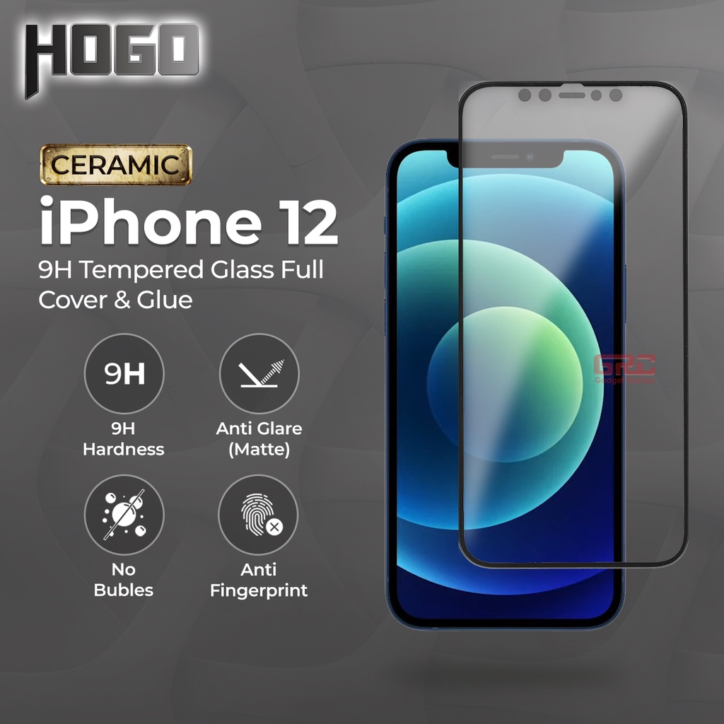 Anti Gores iPhone 12 Hogo Ceramic Matte Screen Protector