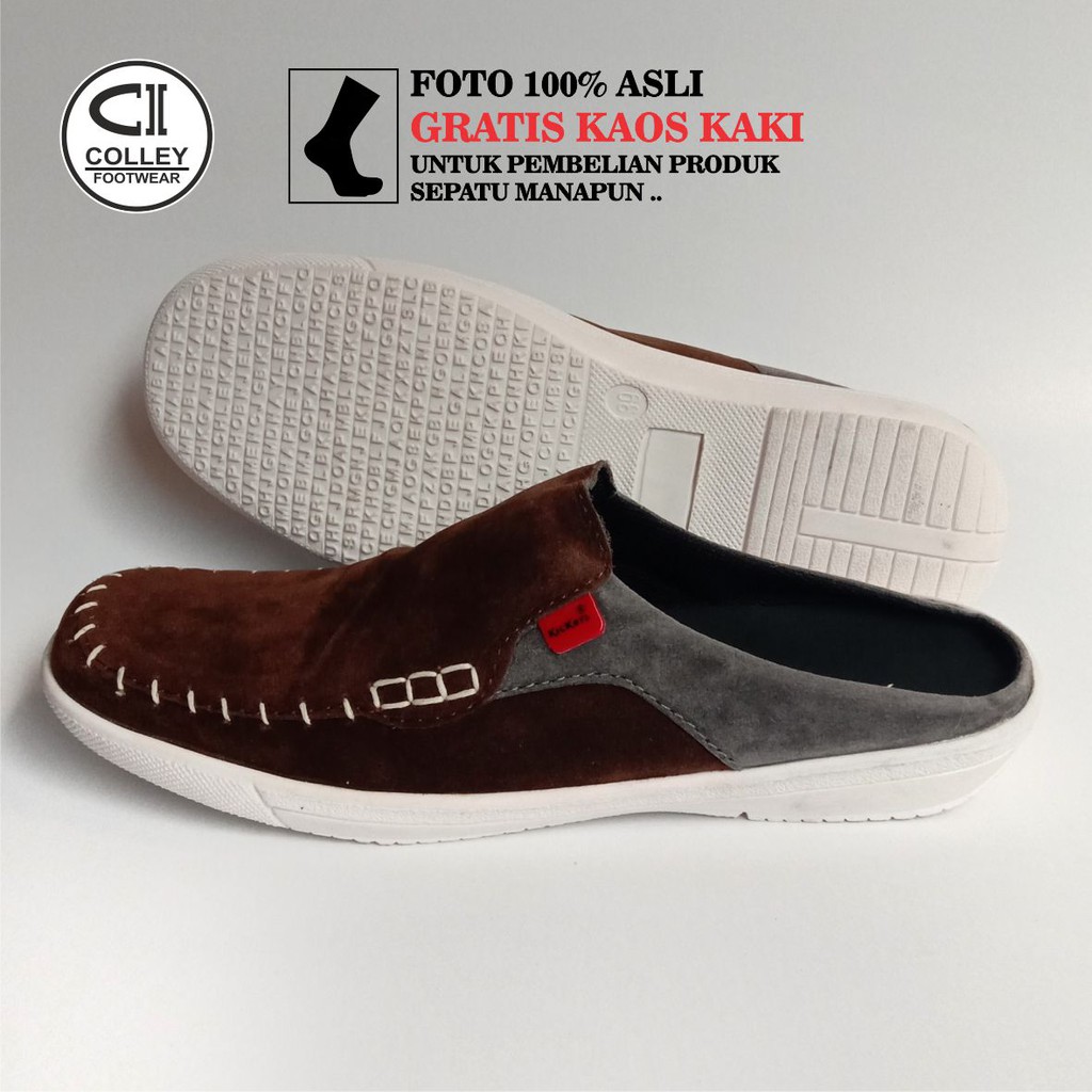 COD - SEPATU BUSTONG PRIA SLIP ON / SLIDE / CASUAL SLOP CLY-BTG.005