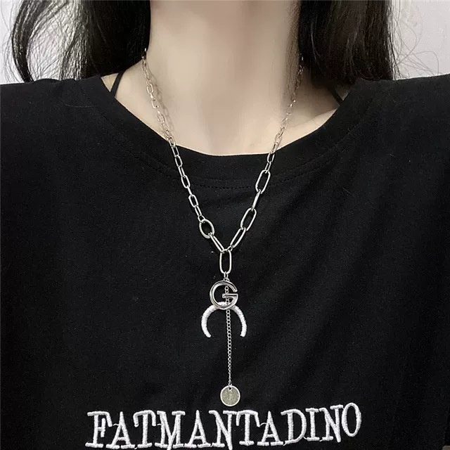 Huruf kalung untuk wanita niche desain in Dingin Panjang kalung sederhana temperamen aksesoris baru