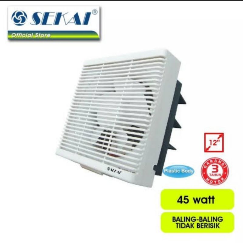 EXHAUST FAN DINDING SEKAI WEF1290 BLOWER PENGHISAP UDARA WEF 1290 12"