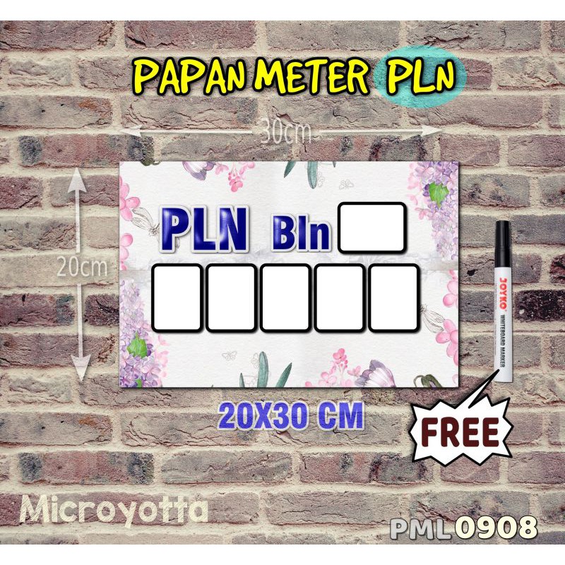 

Microyotta Papan Meter Listrik PLN PAM motif Unik - Lukis 08