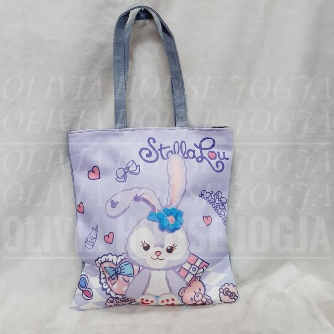 Totebag Stella Lou Ungu Abu Tas Stella Lou Ungu
