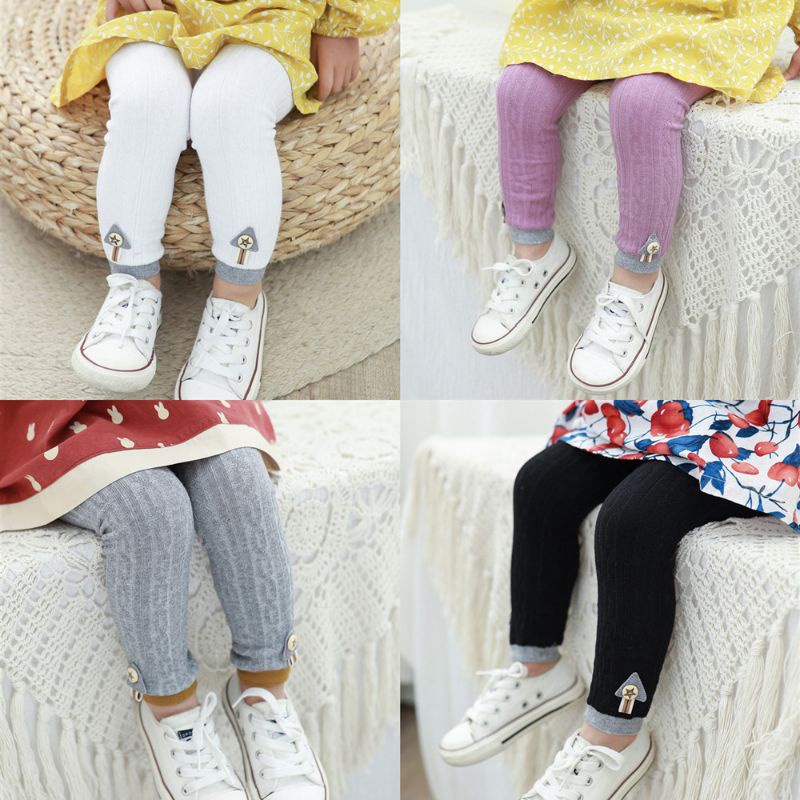 Legging bayi 0-1 tahun model list bawah kancing fashion celana baby girl perempuan import