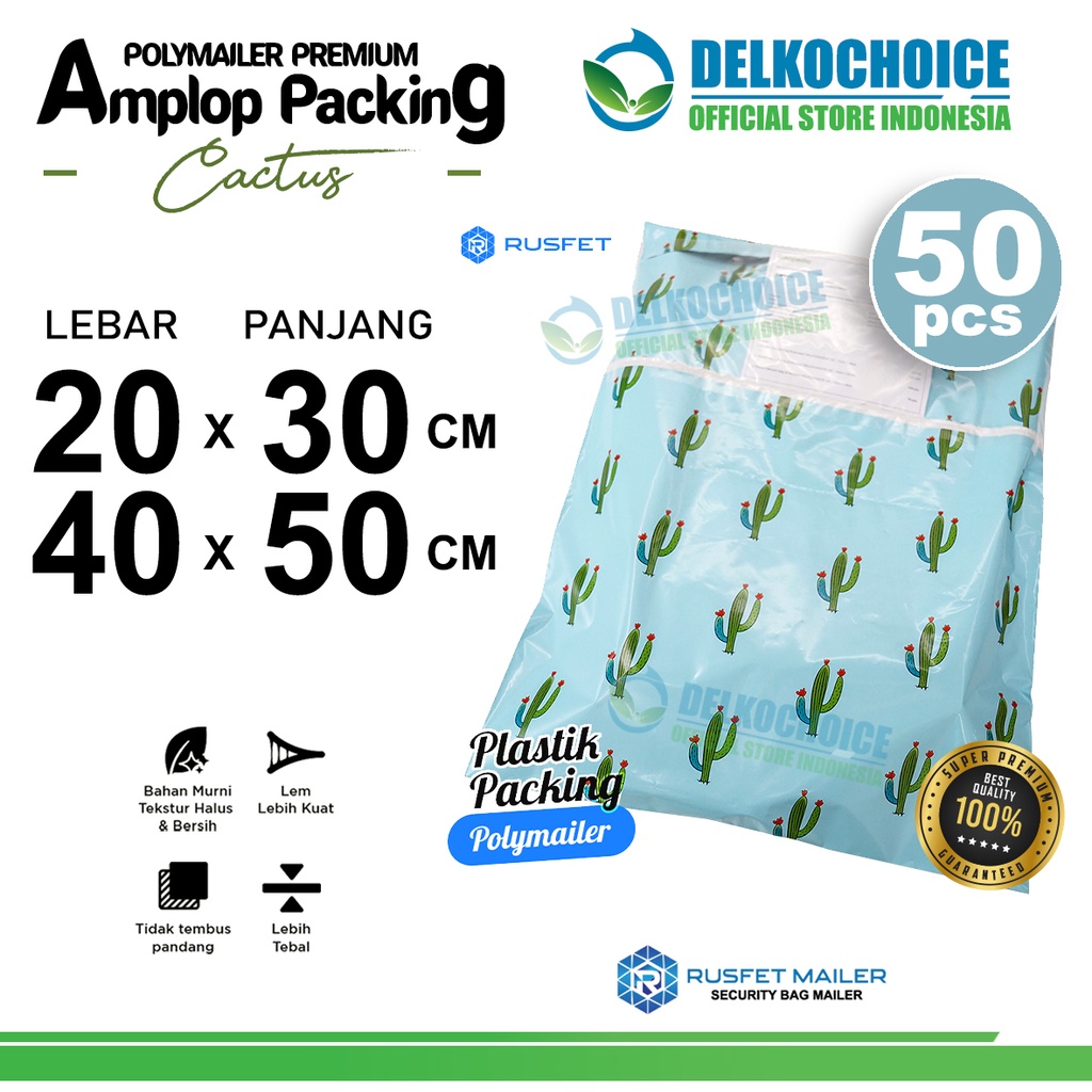 

Polymailer Motif Cactus Amplop Plastik Packing OlShop Polimailer RUSFET PREMIUM PACK