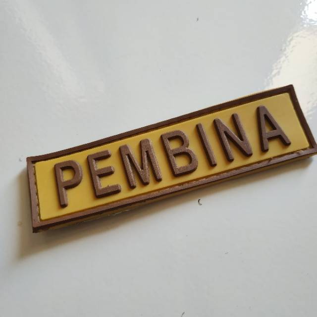 Patvh rubber PEMBINA PRAMUKA/SCOUT/tempelan karet emblem velcro