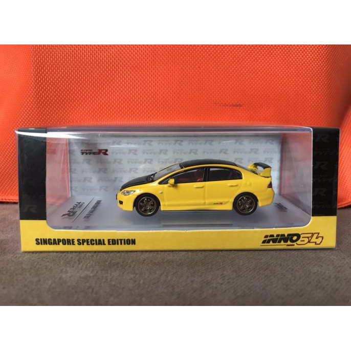 Inno64 Honda Civic Fd2 Type R Singapore Special Edition Kuning - Termurah 