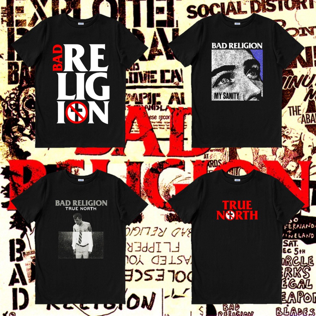 KAOS BAND BAD RELIGION - MY SANITY | TRUE NORTH | BAJU BAND | GILDAN SOFTSTYLE