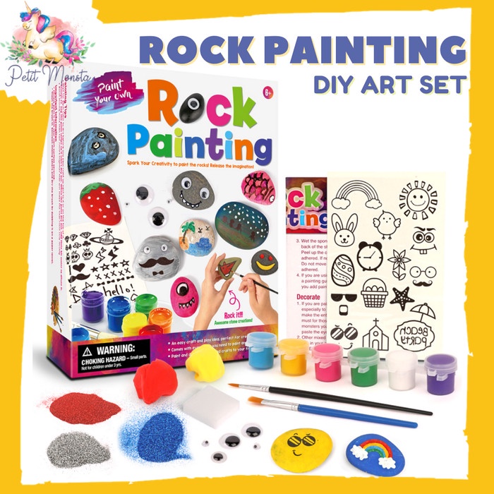 

DIY Melukis Batu - Rock Painting Art - Prakarya Anak