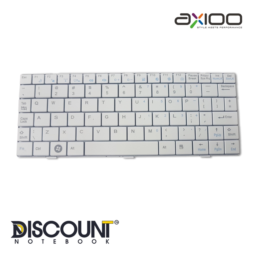 KEYBOARD LEPTOP KEYBORT KEYBOARD LAPTOP AXIOO DJJ WHITE/PUTIH
