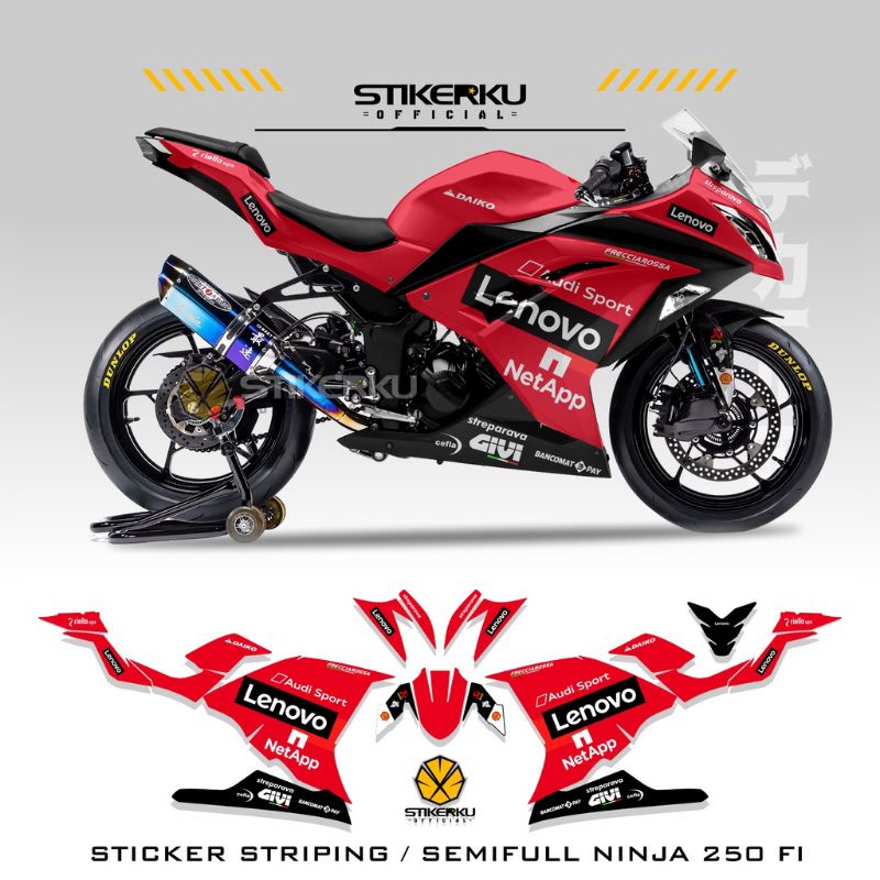 striping ninja 250R fi / decal ninja 250R fi / stiker ninja 250R fi