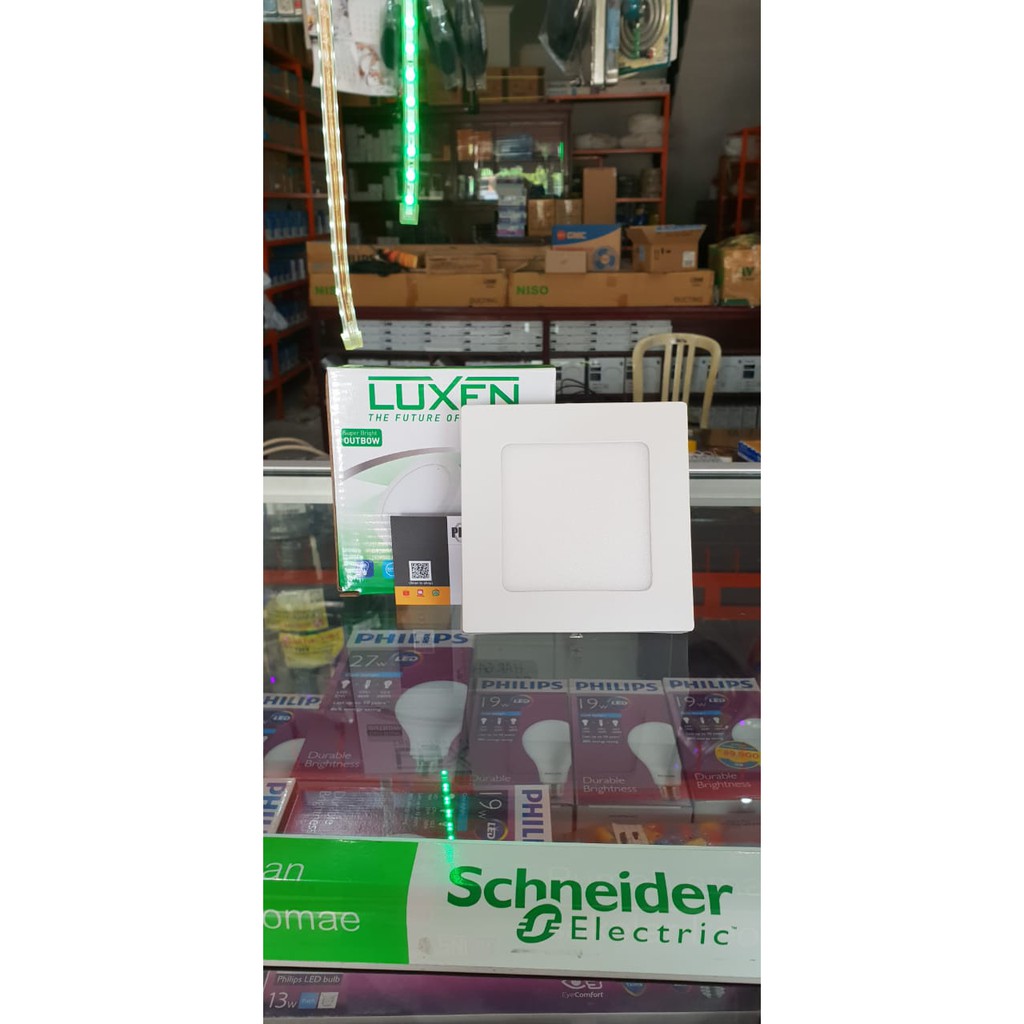 LUXEN LAMPU DOWNLIGHT LED PANEL OUTBOW KOTAK LUXEN 6 WATT