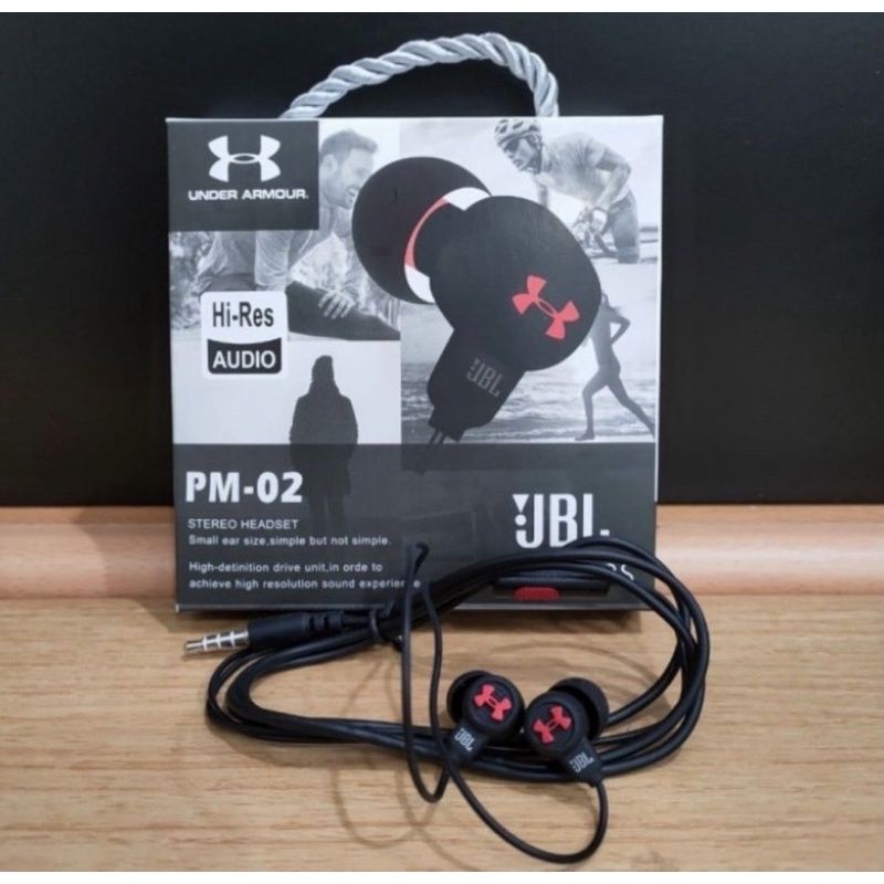 Headset Handset Handsfree JBL PM 02 Pm-02 WarWars Stereo Hi-Res Super Bass With Mic untuk Hp Handphone Vivo Oppo Samsung Xiomy Infinix Terlaris Termurah Original Jack 3.5 Promo Murah Cod