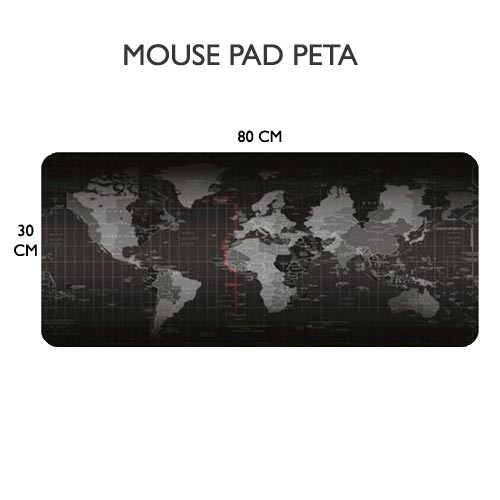 Gaming Mousepad Mouse Pad XL Gaming Mouse Pad Besar Mouse Pad Peta Dunia Mouse Pad Polos Anti slip