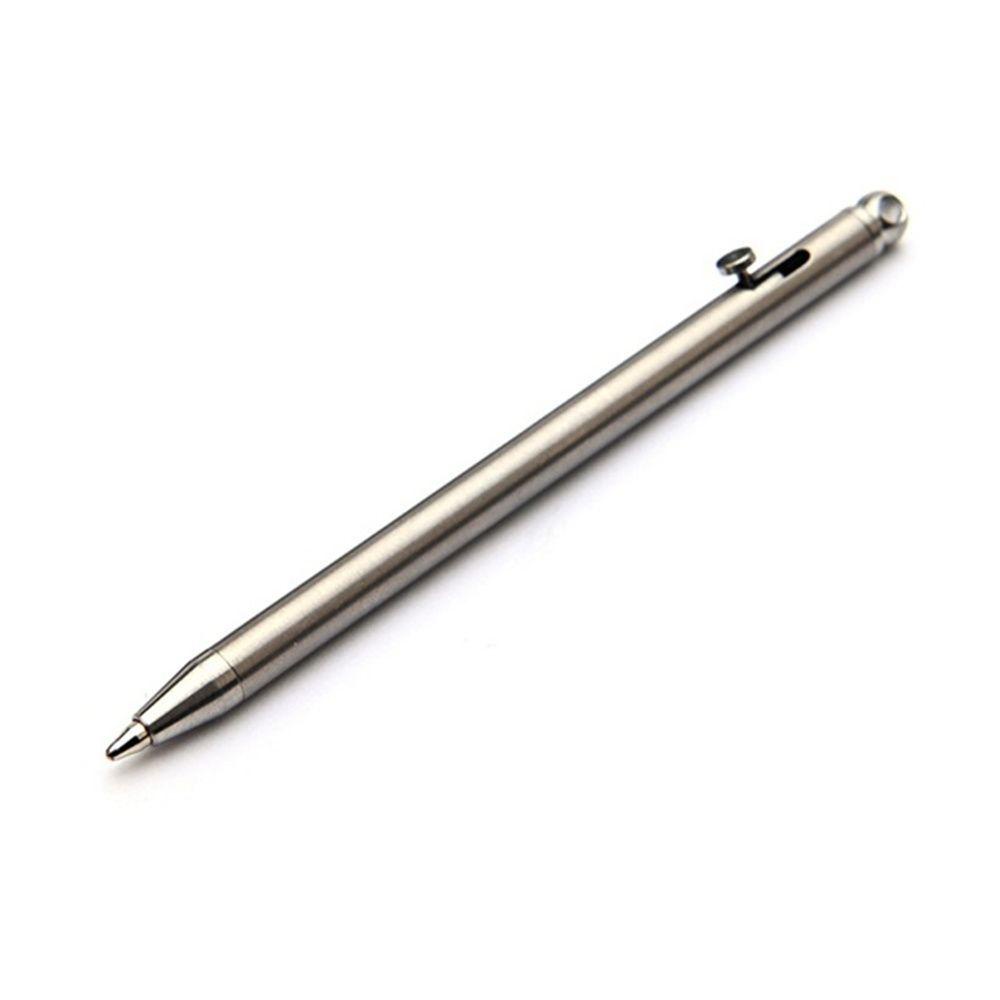 【 ELEGANT 】 Titanium Pen Portable Survival Signature Pen Gadget Gantungan Kunci Camping Outdoor Alat Peralatan Pulpen