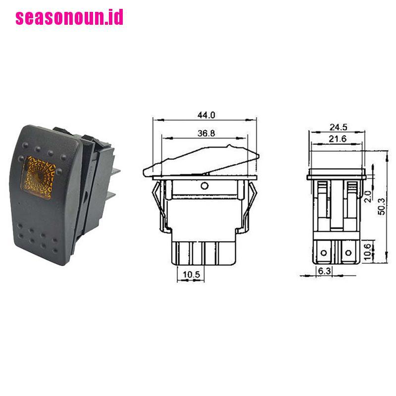 (seasonoun) Saklar Rocker Toggle Switch Anti Air Untuk Mobil / Perahu