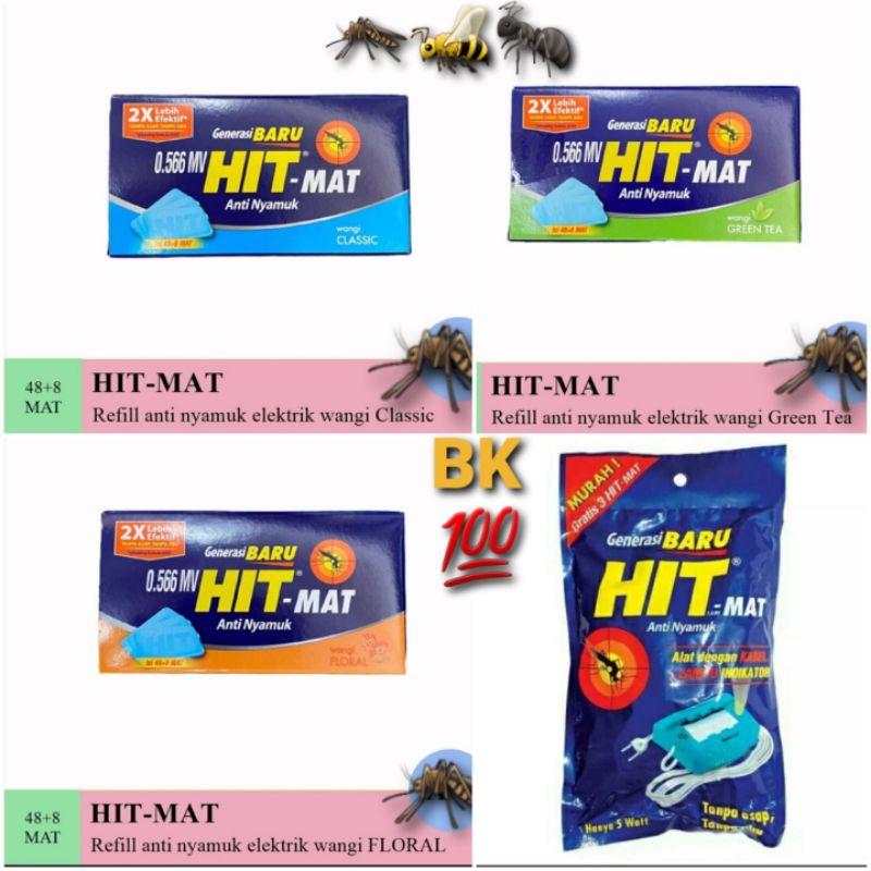 HIT MAT KERTAS REFIL Isi 48 + 6 Pics / HIT MAT ALAT