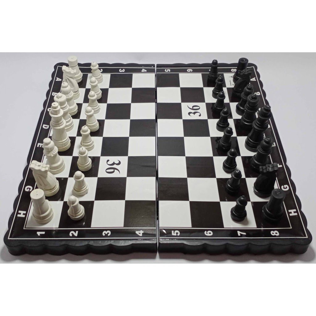 mainan papan catur jumbo 40cm chess board XL large high quality