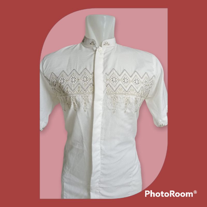 Koko lengan pendek /Koko semi sutra/Koko motif didada