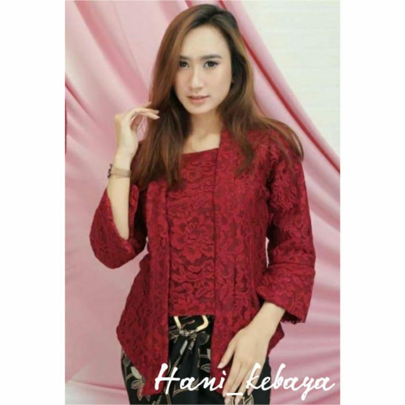 Atasan Kebaya Kutu baru Brokat Kebaya Wisuda Modern Remaja Kebaya Pesta Kondangan