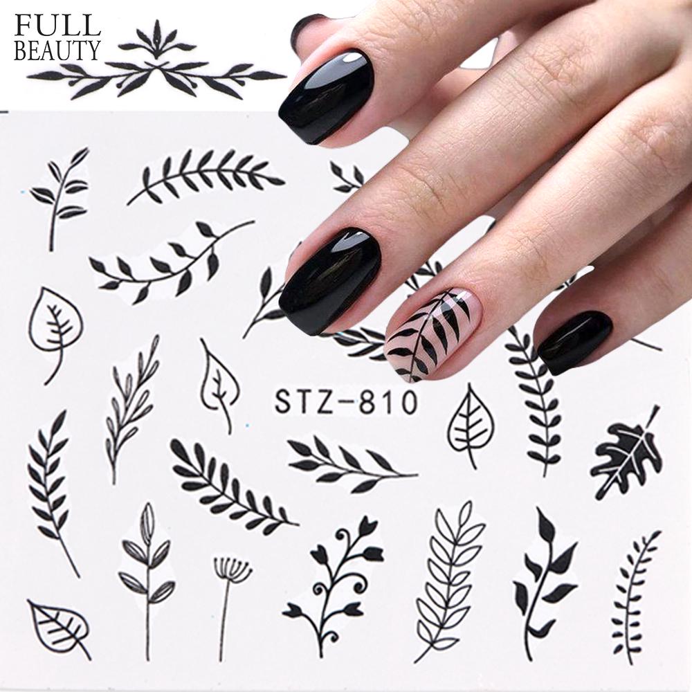 1 Lembar Stiker  Kuku Gambar Pohon Kelapa  untuk Nail Art 