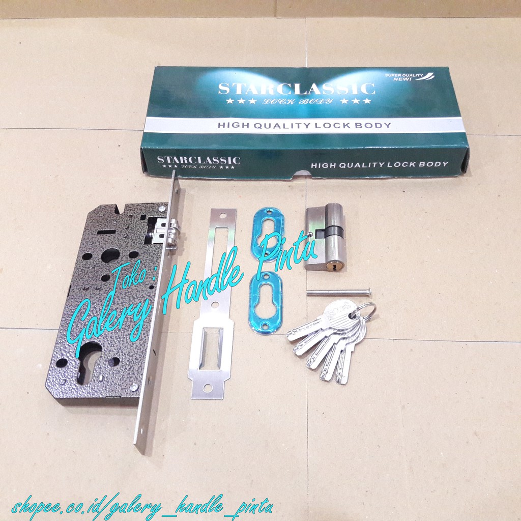 kunci pintu rumah / slot pintu rumah / body kunci / pengaman pintu rumah / body pelor murah