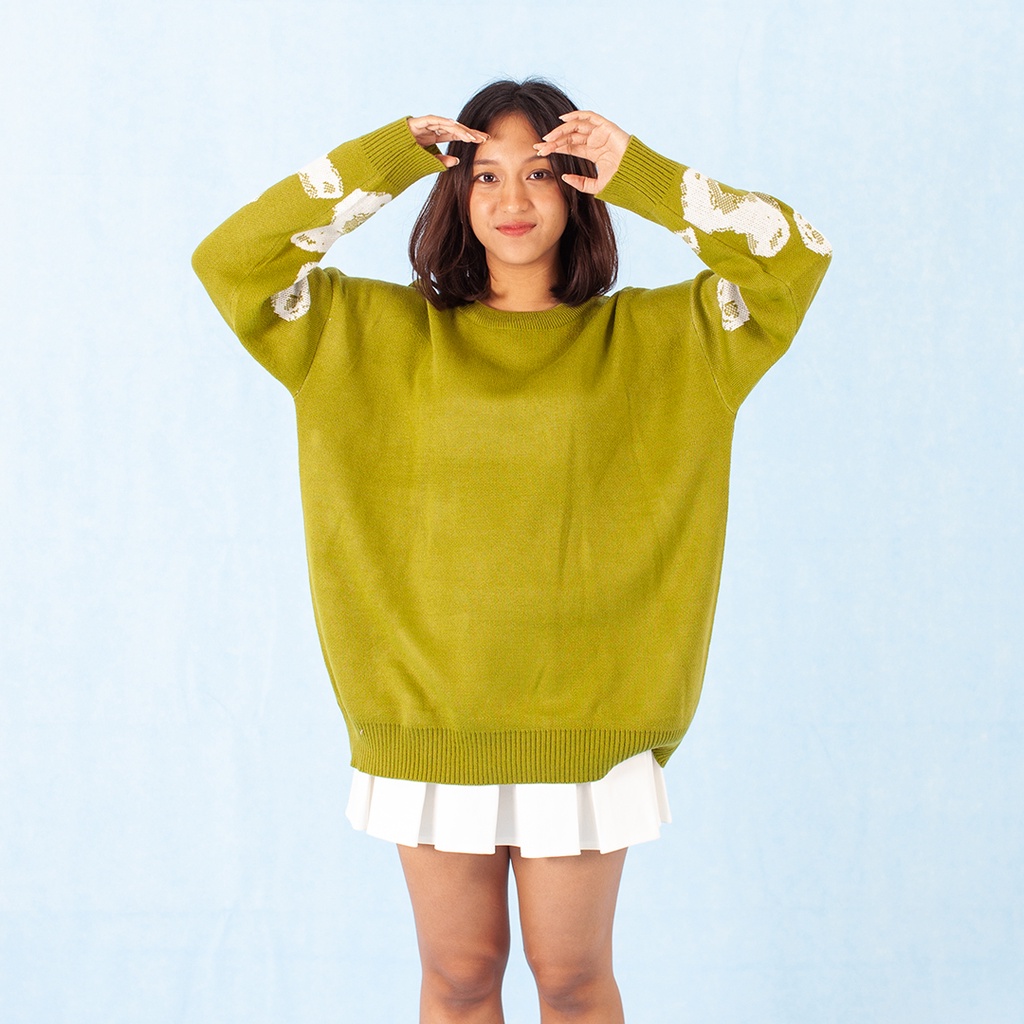 Yesyou Bone Greenland Oversized Knitwear