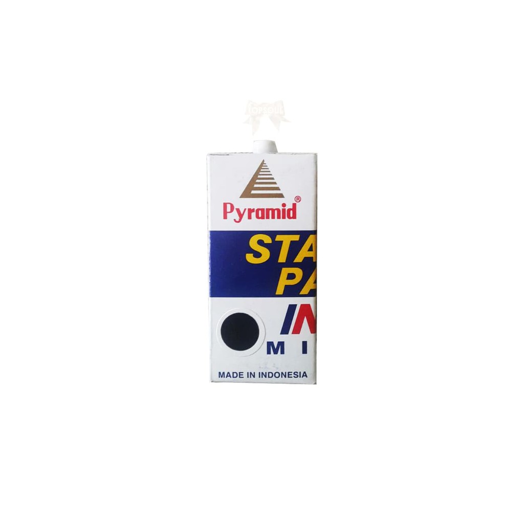 

[HITAM] Tinta Stampel 30 cc PYRAMID / stamp pad ink mini / refill cap