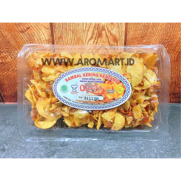

Qiara Sambal Kering Kentang (Harga produk belum termasuk bubble-wrap yo!) - 250g