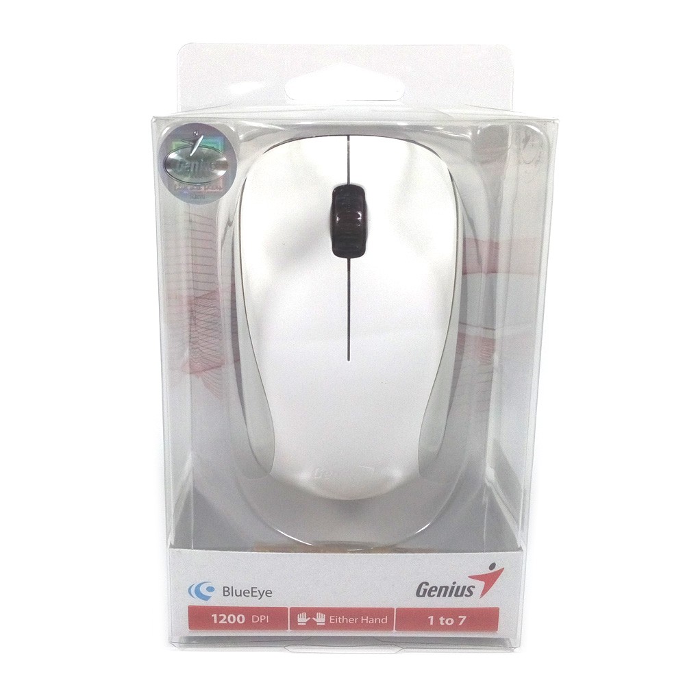 Genius Mouse Wireless Optical Blueeye Nx-7000 - Putih Hitam