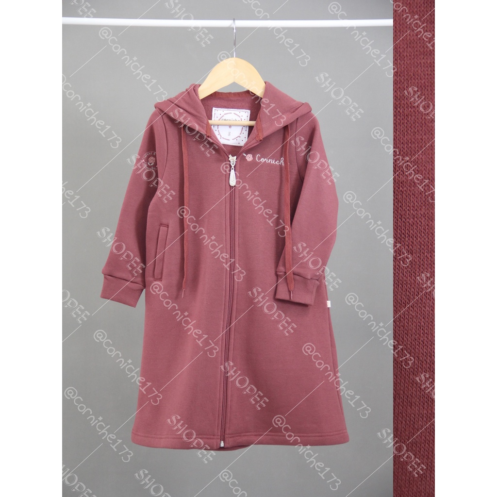 Corniche Kids Fila Long Jacket Kids Maroon - TW K23106