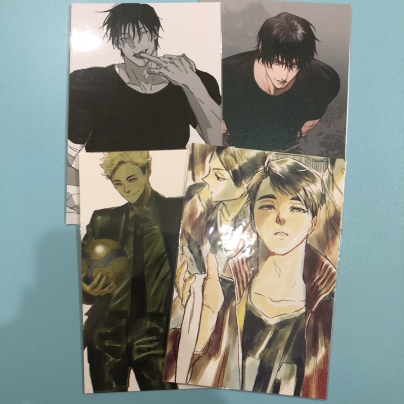 Postcard Toji by Onegingek, Magic Postcard Toji, Postcard Atsumu&Osamu by Iced_Chocohaim