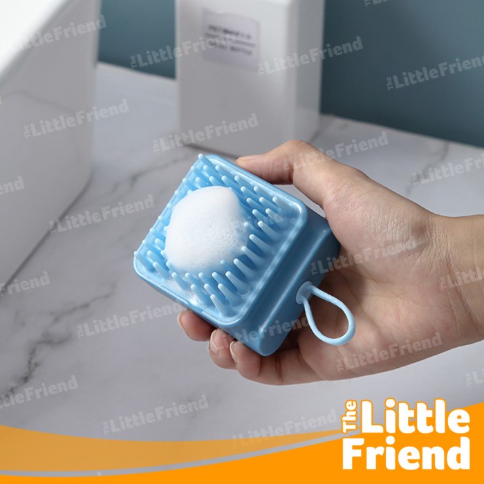 Sikat Mandi Hewan Anjing Kucing Pet Bath Brush Grooming Comb Rubber