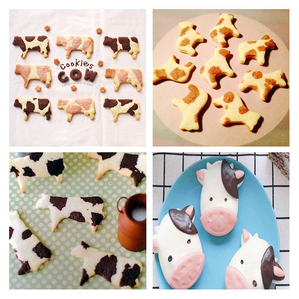 Solighter Cow Cookie Cutter Set Alat Dapur Pemotong Wajah Sapi Baking Cow Head Shaped