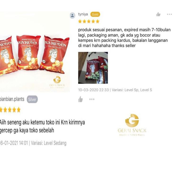 

NEW Keripik Singkong Karuhun Cabe Merah (130gr)