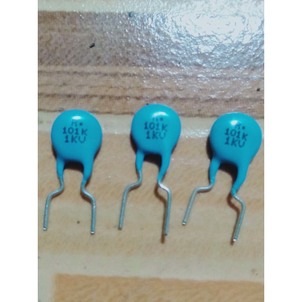 100pcs capacitor 101pf 1kv panasonic isi 100