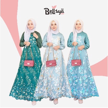 DISKON TERMURAH [READY JUMBO] TERMURAH Bayar COD / Gamis brokat / Baju Muslim Wanita Terbaru 2020 / 