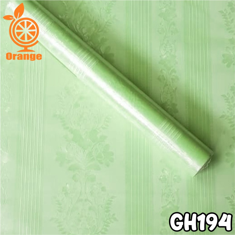 Wallpaper Dinding 10 meter murah stiker dinding Motif Bunga dan Polos wallpaper 3d Premium Quality Size 45cm X 10M WHFURNITURE-GH194