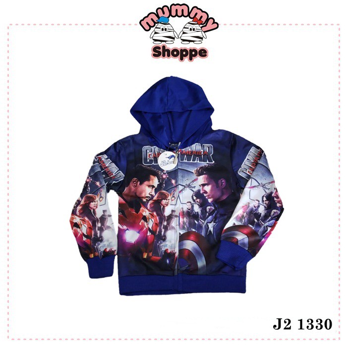 fashion kids J2 Hoodie Jacket 1330 / sweater / jaket kupluk anak civil war