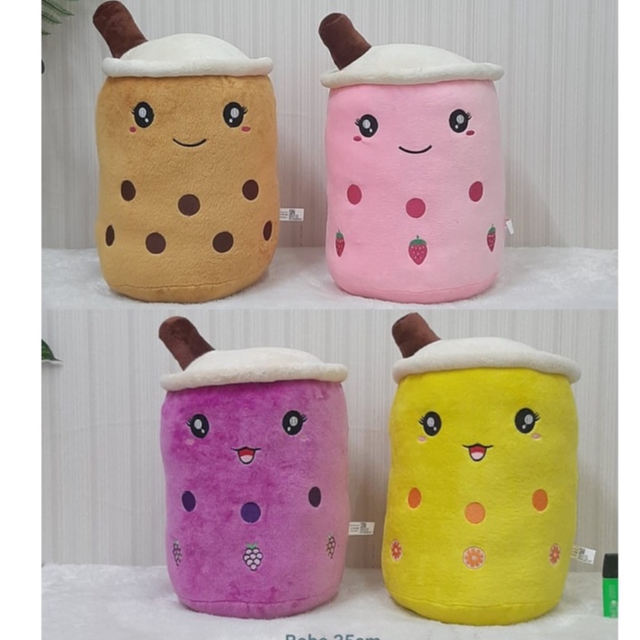 Boneka Boba Bubble Tea Size 35cm/Boneka minuman boba/bantal boba