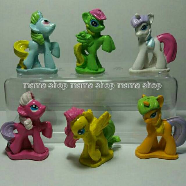 Topper Kue Hiasan Kue Ulang Tahun Figure Little Pony / Kuda Pony.