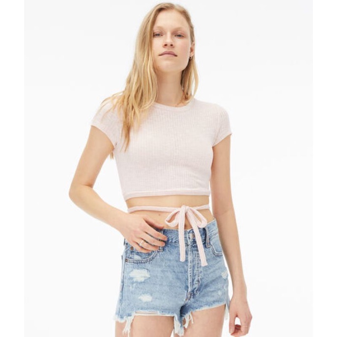 AEROPOSTALE KNIT CROP TOP-ORIGINAL 100%