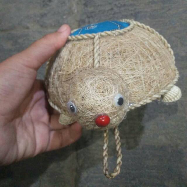 (BISA COD) Boneka Kura-kura Akar Wangi - Pajangan dan Hiasan Murah - Dekorasi Unik - Souvenir Jogja