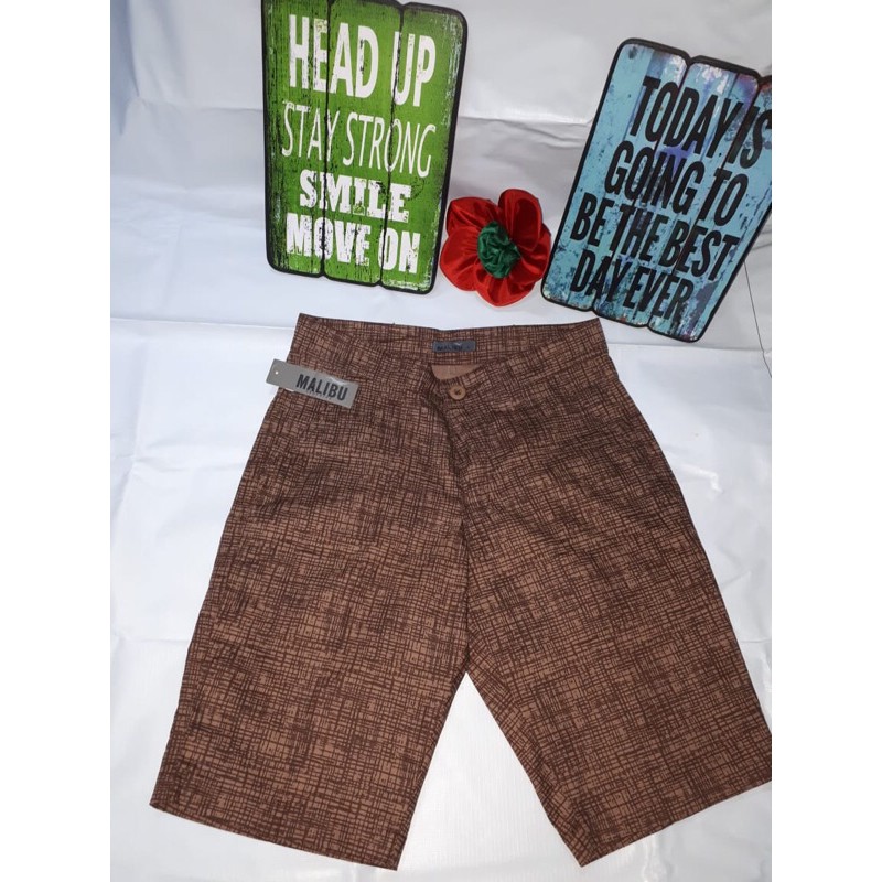 Malibu MSA26-uk S-Celana Pendek Pria-Coklat
