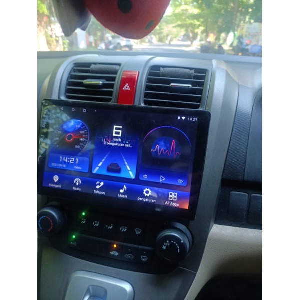 CRV GEN3 2008-2012 | Headunit Android 10In 2/32gb,Voice Command,Wifi,DSP 32band (Bonus Kamera Parkir & Socket PNP)-1