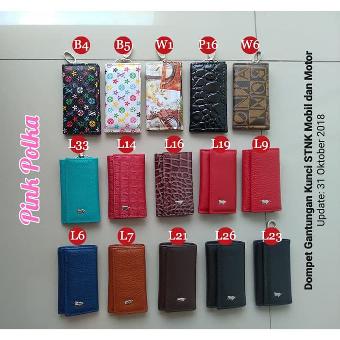 Dompet Gantungan Kunci STNK Mobil dan Motor Crocodile Braun Buffel