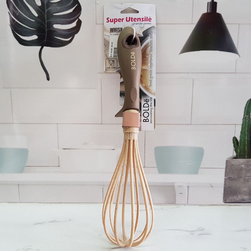 Super UTENSILE Granite Series WHISK Pengocok Adonan Beige Original BOLDe