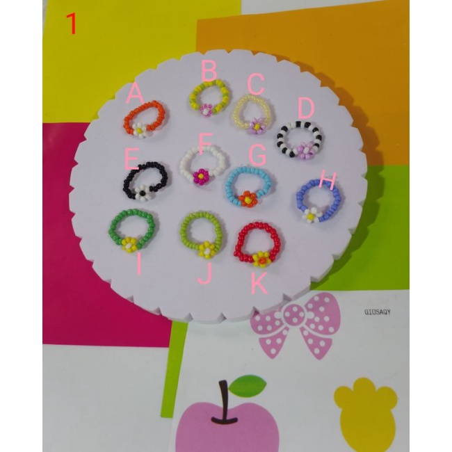 cincin manik isi 30/50 pcs (Random)