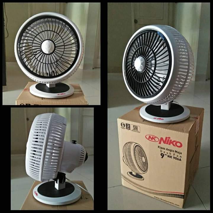 KIPAS ANGIN MEJA MERK NIKO 9INCH 25 WATT NK - 906 A