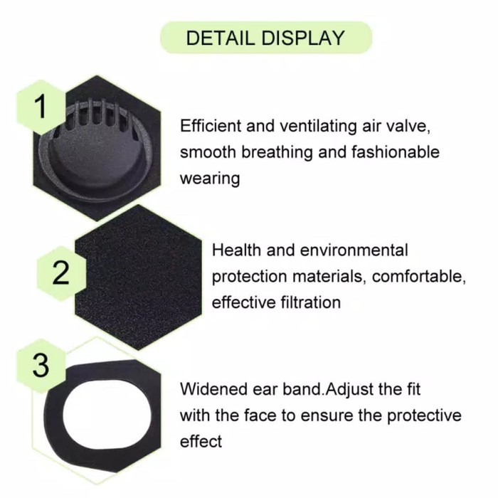 masker sponge valve import polyurethane jepang masker filter